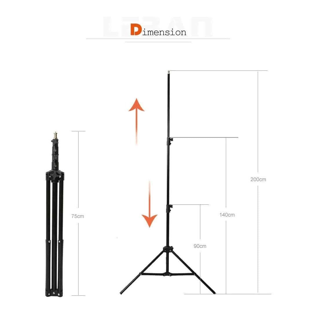 Trípode de iluminación profesional de 2 metros GODOX para fotografía y video.