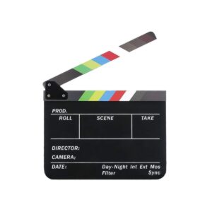 Claqueta de Cine en Acrílico Negro