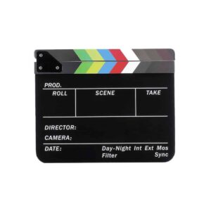 Claqueta de Cine en Acrílico Negro
