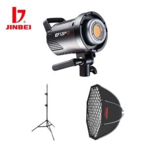 KIT Luz Continua Jinbei EF-120Bi + Softbox KM-80 + Trípode EQ-200